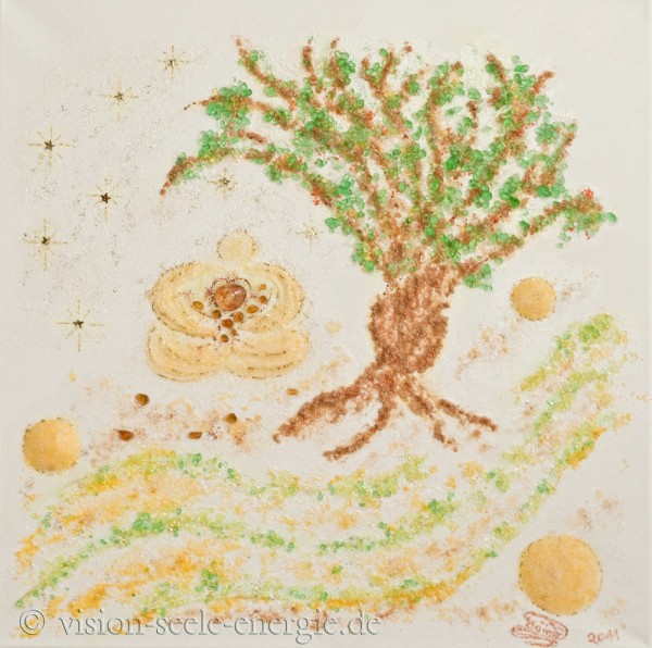 Erkennen - 60 x 60 cm - Original-Bild auf Leinwand-Keilrahmen